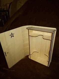 Laser Cut Wooden Box Model DXF File