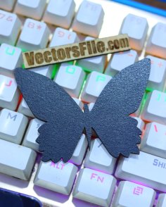 Laser Cut Wooden Butterfly for Decoration Vector File for Laser Cutting