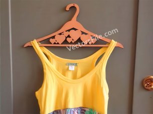 Laser Cut Wooden Cloth Hanger Design Template