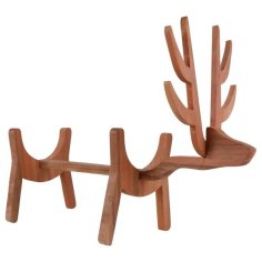 Laser Cut Wooden Deer Bottle Rack Animal Wine Stand PDF File