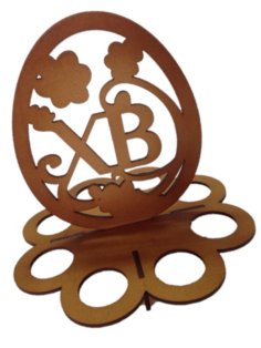 Laser Cut Wooden Easter Egg Stand CDR File