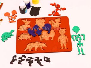 Laser Cut Wooden Educational Puzzle Toys for Kids