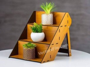 Laser Cut Wooden Generic Spice Rack Organizer