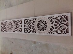 Laser Cut Wooden Grill Panel Design Room Divider Jali Pattern Vector File