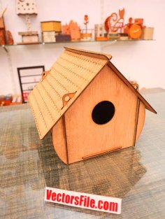 Laser Cut Wooden Hamster House Wooden Bird House Wood Bird Feeder CDR and DXF File