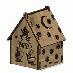 Laser Cut Wooden House CDR File