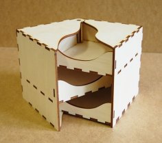 Laser Cut Wooden Jewelry Box Wedding Gift Box CDR File