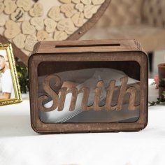 Laser Cut Wooden Letter Box CDR File