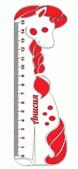 Laser Cut Wooden Measuring Ruler, Wooden Scale Template Vector File