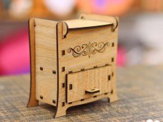 Laser Cut Wooden Mini Box Jewelry Box Gift Box Small Box 3mm Free Vector