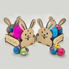 Laser Cut Wooden Mini Easter Box CDR Vectors File