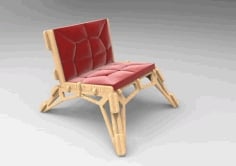 Laser Cut Wooden Modern Chair Sofa 20mm DXF File