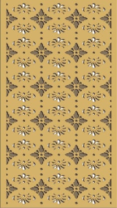 Laser Cut Wooden Stylish Door Panel Design CDR Vectors File