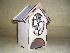 Laser Cut Wooden Tea House Berries CDR File