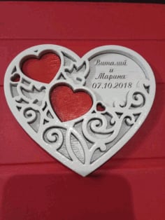 Laser Cut Wooden Wedding Gift CDR Vectors File