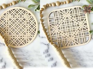 laser Cut Woven Square and Round Basket Base Template