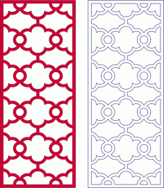 Lasercut Files Lattice Pattern Separator Free DXF Vectors File