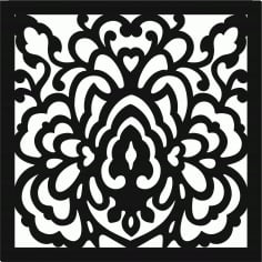 Lattice Floral Pattern Free CDR Vectors File