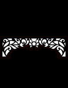 Lavish Border Decorative Corner Panel DXF File