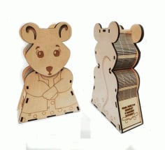 Love Mouse Pigi Box CNC Cutting CDR File