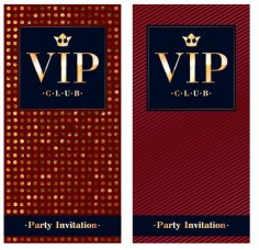 Luxury VIP invitation Card Template Free Vector