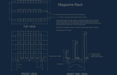 Magazine Rack DXF File