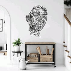 Man Wall Panel Living Room Decor Ideas CDR Vectors File