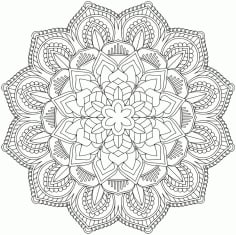 Mandala Design Vector Ornament CDR File