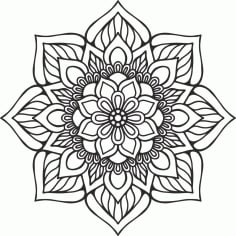 Mandala Indian Ornament CDR File