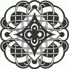 Mandala Motif Seamless Panel CDR File