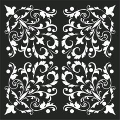 Mandala Privacy Screen Grill Design DXF File