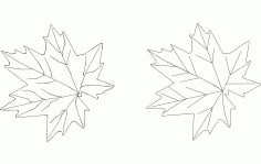 Maple Free DXF Vectors File