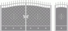 Metal Gate Forged Ornaments Vector Art Free Vector CDR File