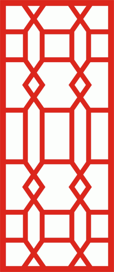 Metal Grill Panel Door Design Pattern Laser Cut CDR File