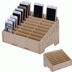 Mobile Phones Rack Laser Cut Free CDR File