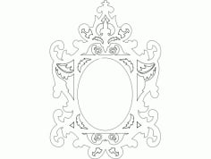 Moldura Trabalhada Free DXF Vectors File