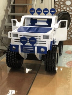 Monster Truck Toy Laser Cut DXF File