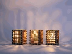 Night Light Lamps Laser Cut CDR File