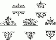 Ornament Frames Set Free CDR Vectors File