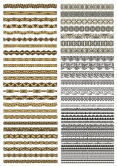 Ornamental Borders Vector Set Free CDR Vectors File