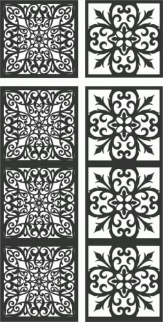 Outdoor Laser Cut Metal Panel DXF File