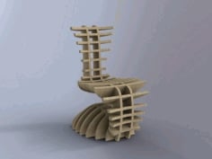 Parametric Modern Chair CNC Laser Cutting Free DXF File