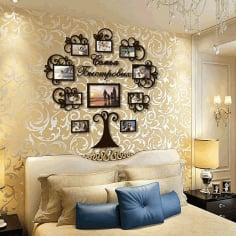 Photo Wall Frame Decorative Design DXF Vectors File