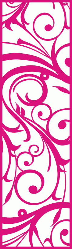 Pinkish Ripple Style Seamless Plasma Laser Cut CDR File