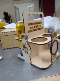 Plywood Beer Carrier Beer Candy Laser Cut CDR File