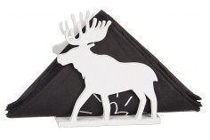 Plywood Moose Napkin Holder Template Mockup CDR File for Laser Cutting