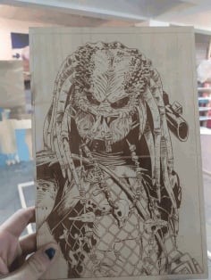 Predator Laser Engraving Template Laser Cut Free CDR File