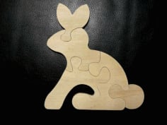 Rabbit Decor Puzzle CDR File