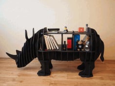 Rhinoceros Storage Shelf 8mm Free CDR Vectors File