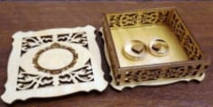 Ring Box Jewellery Box Laser Cut DXF File